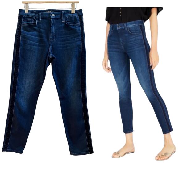 Jen7 by 7 For All Mankind Size 10 Tuxedo Ankle Skinny Jeans 25 Inch Inseam - Picture 14 of 14